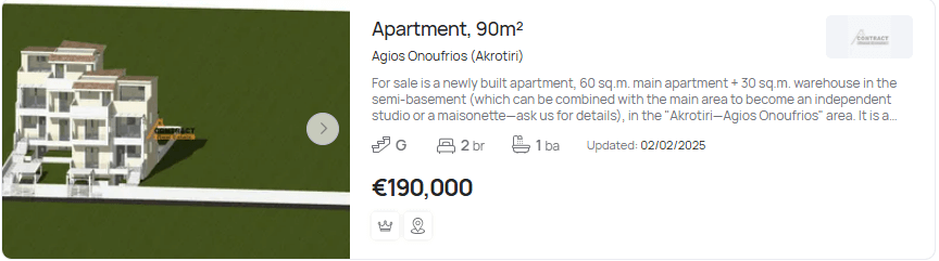 apartment for sale in chania