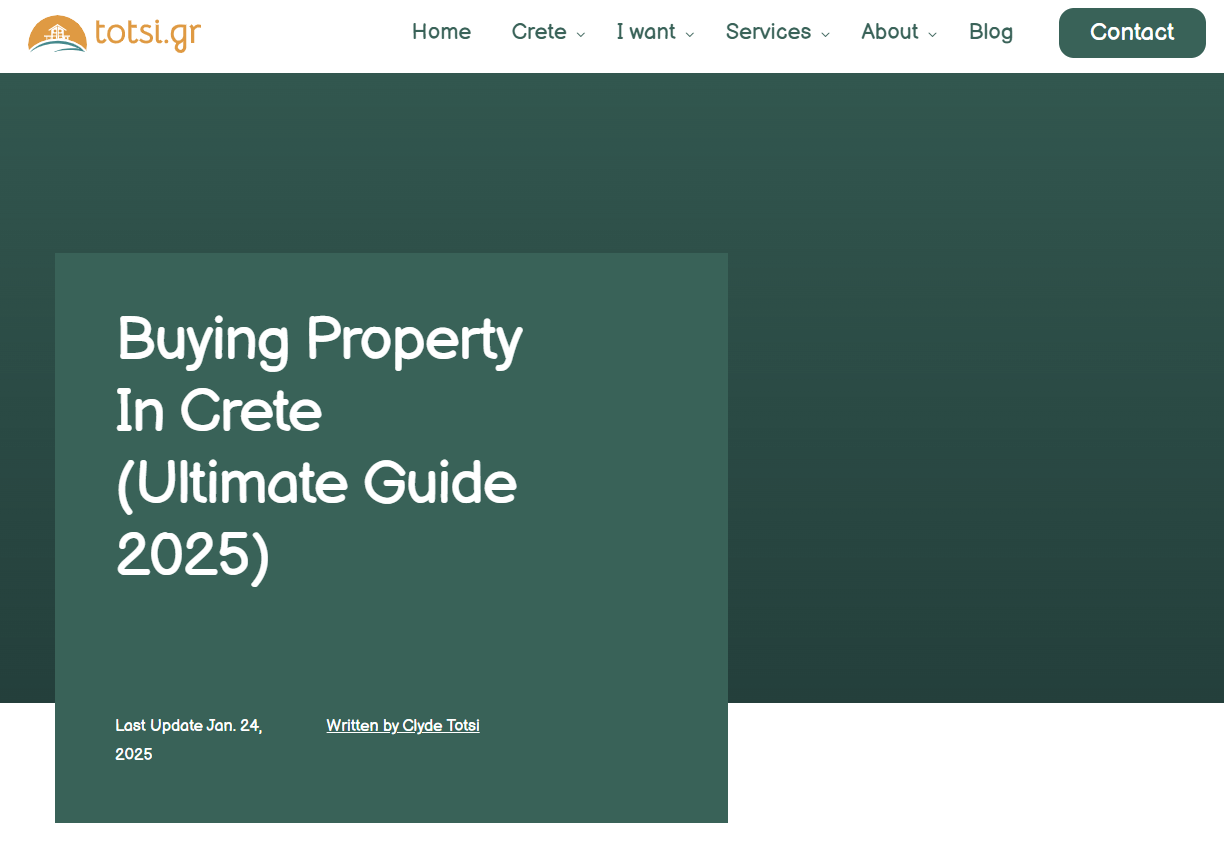 buying property in crete guide