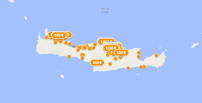 rental demand crete map